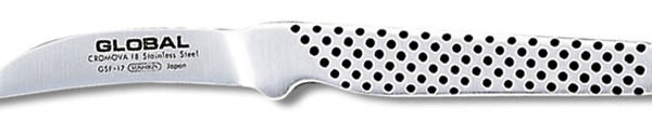 Coltello spelucchino curvo  6 cm GLOBAL cucina ristorazione professionale