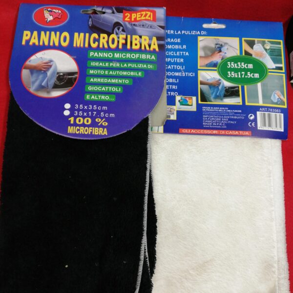 Panni in microfibra 35x35  pezzi 2 x12